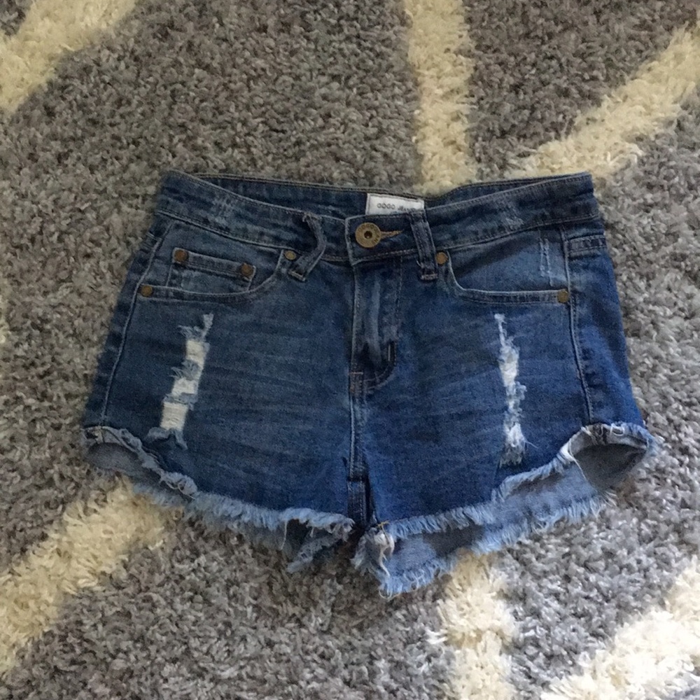 ripped jean shorts